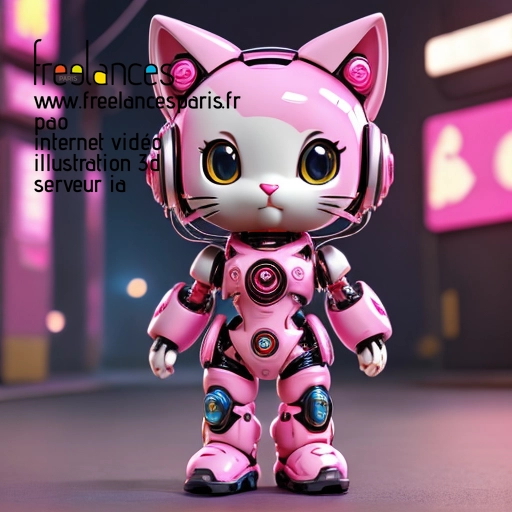 Pao mise en page internet vidéo illustration 3d serveur IA générative AI freelance paris studio de création magazines QTZHNZ90